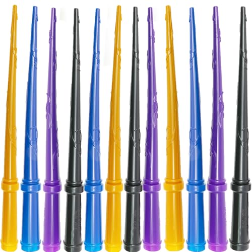 Skeleteen Wizard Wands Party Favors - Magic Wizard Witch Wand for Birthday Party Favor - 12 Pack