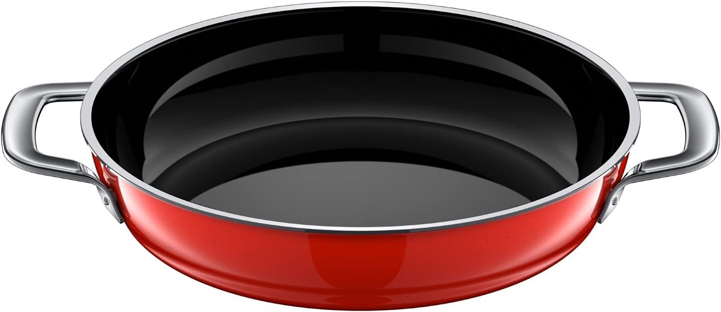 Silit Zeno Red Silargan Functional Ceramic Serving/Frying Pan 28 cm Induction Red