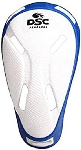 DSC Armour Cricket Abdominal Guard | Color: White-Navy | Size: Men | Material: P