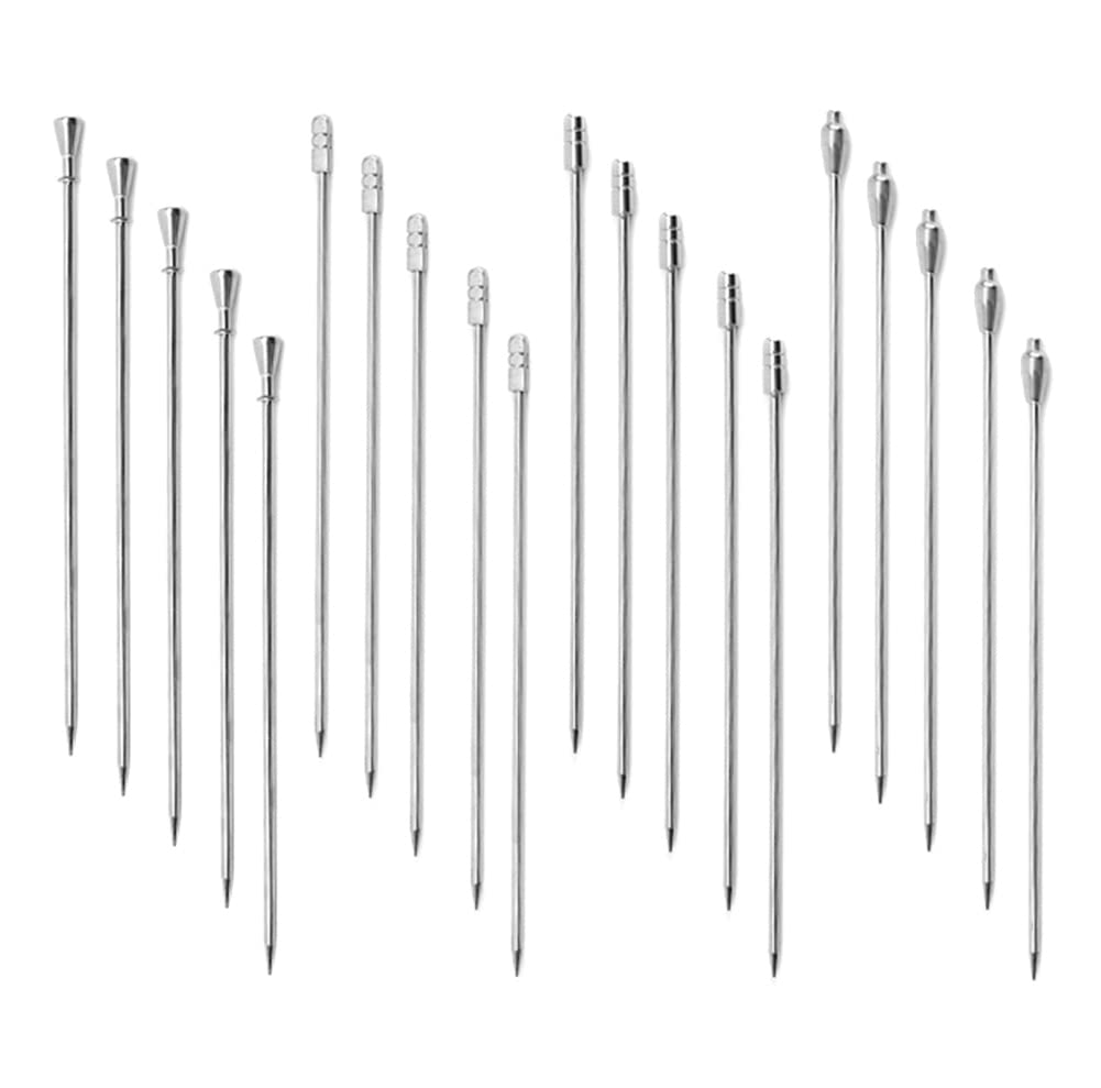 10pcs brochettes à Griller en Acier Inoxydable, réutiliser Les