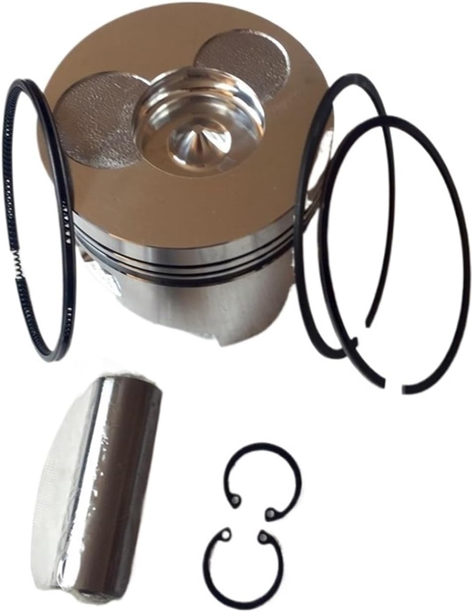 Piston kit 78mm (Flat Bottom) for Chinese 178F 178FS Diesel Engine Piston+Ring+ pin+ Clip Replacement