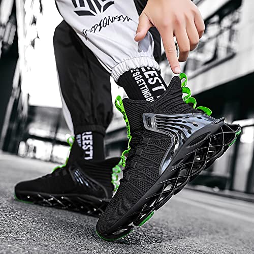 Image of Hello MrLin Men's Running Shoes Non Slip Athletic Tennis Walking Blade Type Sneakers Hip Hop