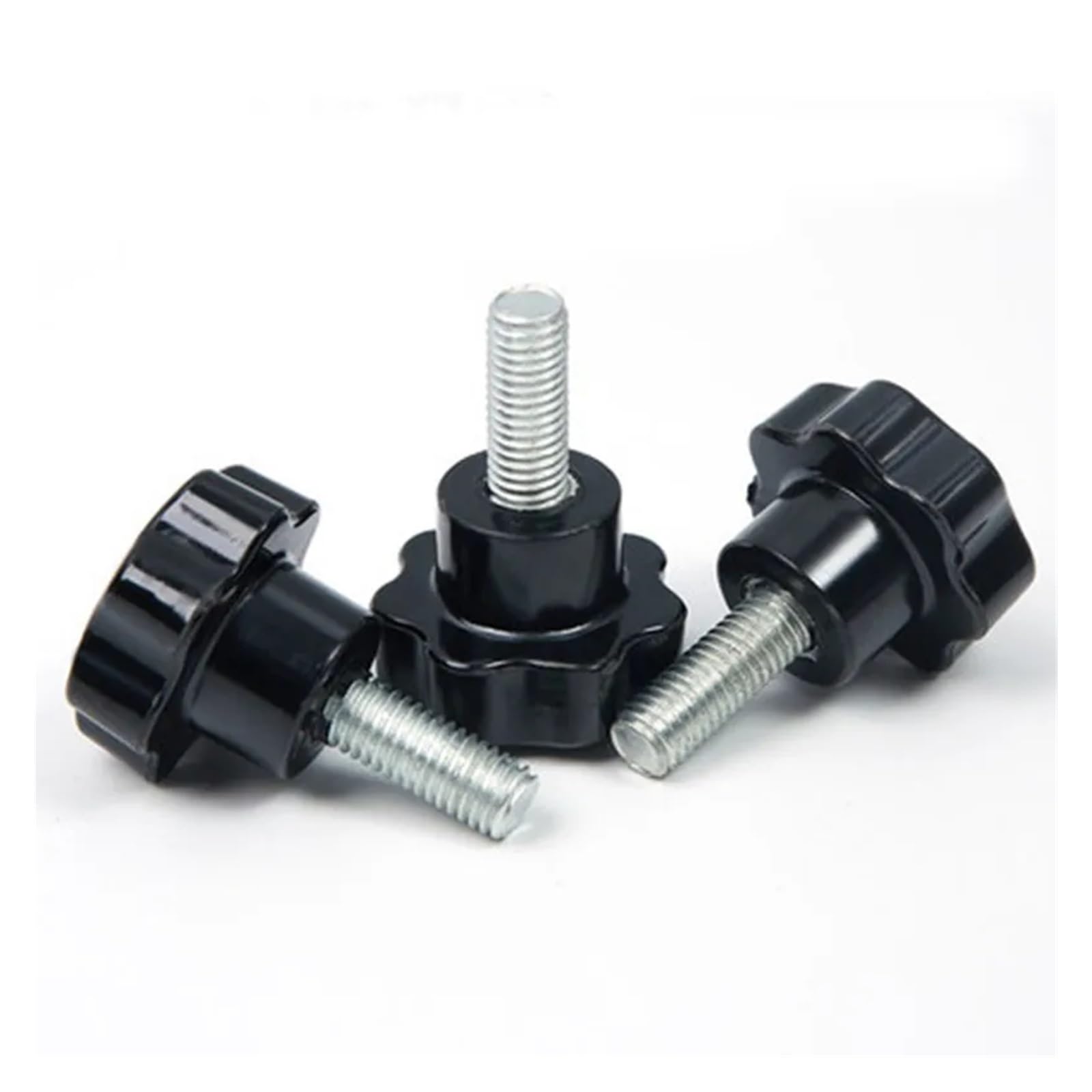 5/10 pezzi testa in plastica filettatura forma stella zigrinata pollice stringere vite di serraggio manopola di presa vite bullone M5, M6(10PCS,M8x50)