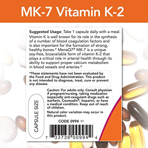 Now Foods Vitamin K2 (MK-7) 300 mcg, 60 Count - Image 5
