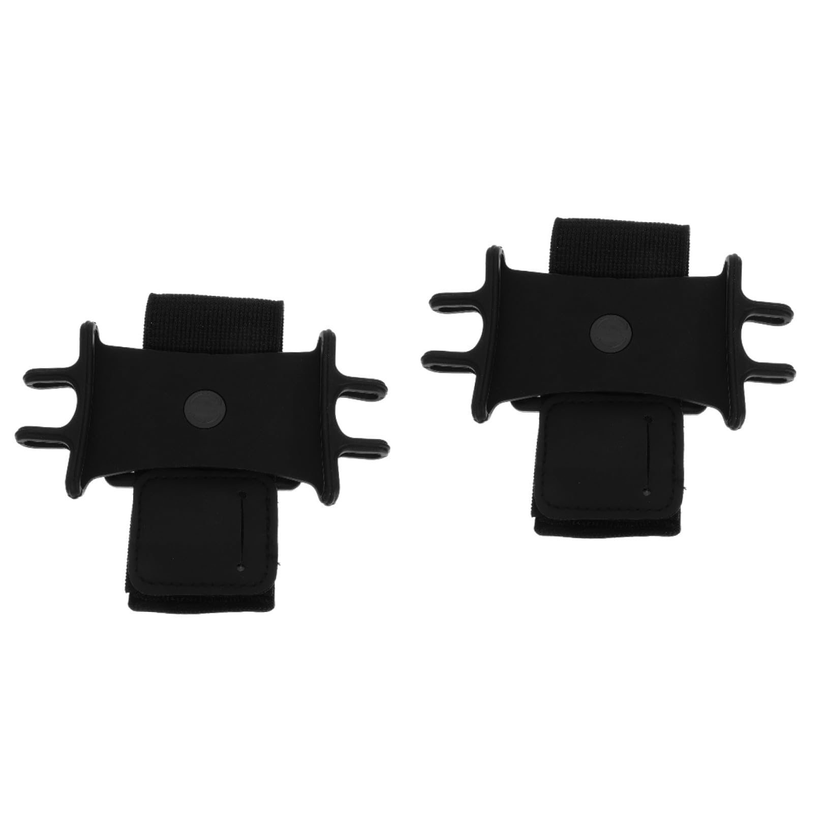 VILLCASE 16 Pezzi braccialetto del cellulare piccolo Porta del telefono ARM per correre banda braccio sottile cinturino da polso per telefono Canda per cellulare nylon Black