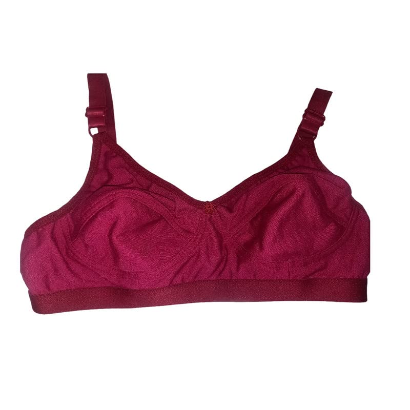 Buy Saara Enterprises Women's Cotton Solid Print NonPadded Wired