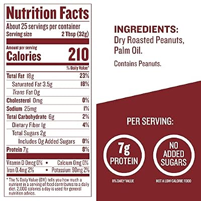 Justin's Classic Peanut Butter Creamy Spread, No Stir, Gluten-Free, 28 Ounce Jar, 1 Pack