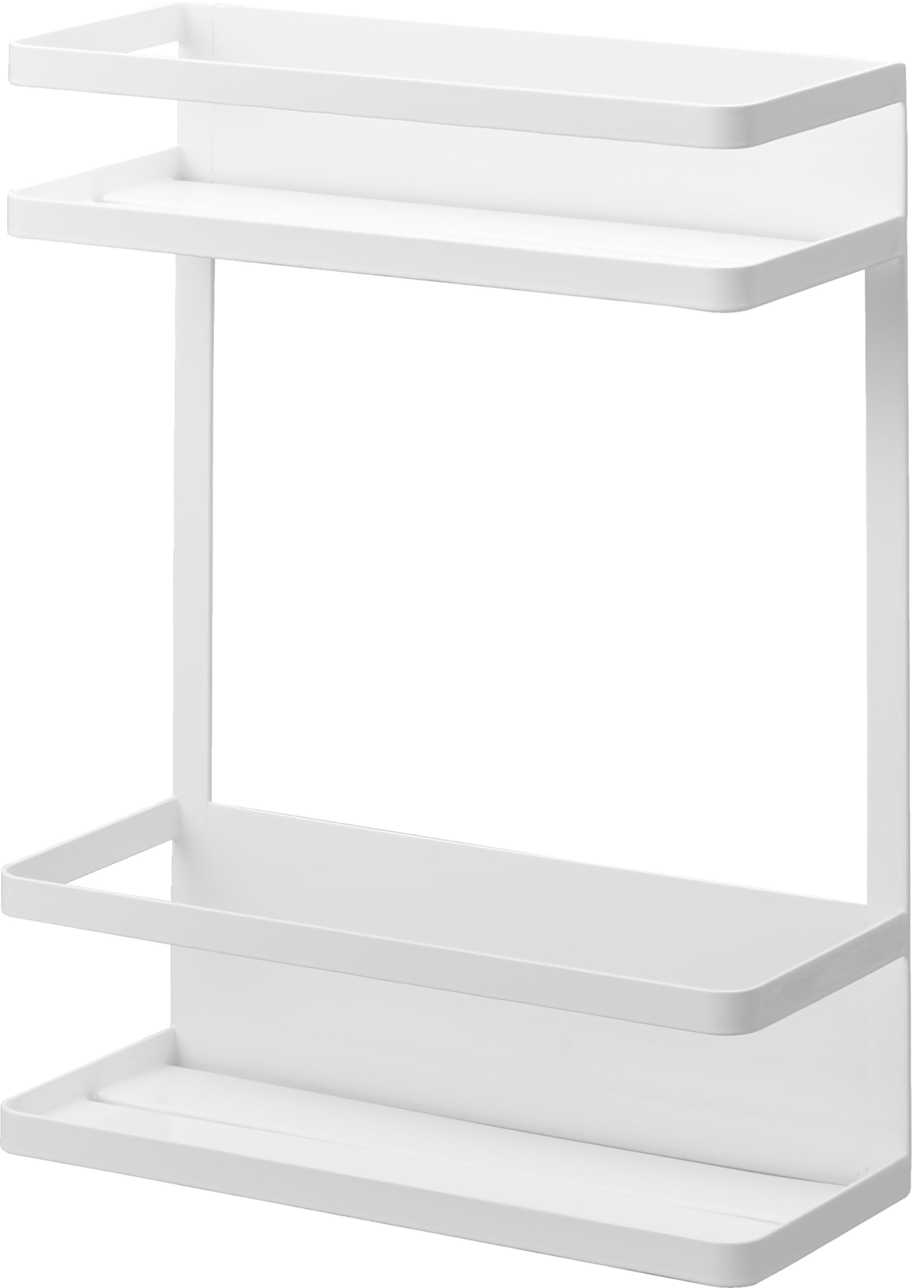 Yamazaki (Yamazaki) Washing Machine Side Magnetic Storage Rack 2-Tier White W 11