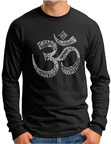 T-shirt yoga hommes OM3 à manches longues pour séances de relaxation