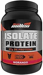 New Millen Isolate Protein- Isolate Protein - Proteína da Carne, Sabor Morango, 900g