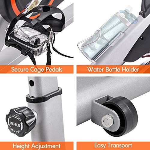 Merax Indoor Cycling Bike 30Lbs Flywheel - Stationary Exercise Bike with LCD Monitor, Phone Holder and Oversize Soft Saddle - Home Fitness Guru Merax Indoor Cycling Bike 30Lbs Flywheel - Stationary Exercise Bike with LCD Monitor, Phone Holder and Oversize Soft Saddle - Image 9