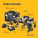 DEWALT Kit 4 Utensili Brushless 18V XR 3 Batterie 5Ah, DCK422P3T-QW - 10