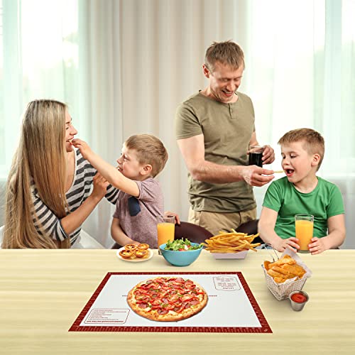 Silicone Baking Mat, Non Stick Silicone Pastry Mat with Measurement, Dough Rolling Mat, Silicone Kitchen Mat for Counter Fondant Mat Macaron Bread Mat for Baking Pizza and Cookies Pie Crust Oven Liner - Image 7