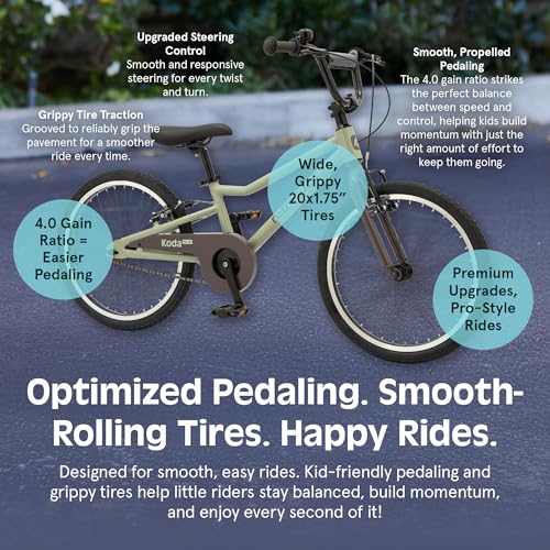 Image of Retrospec Koda Plus Kids Bike for Boys & Girls Ages 6-8 Years - Children's Bicycle, Adjustable Seat & Handlebars