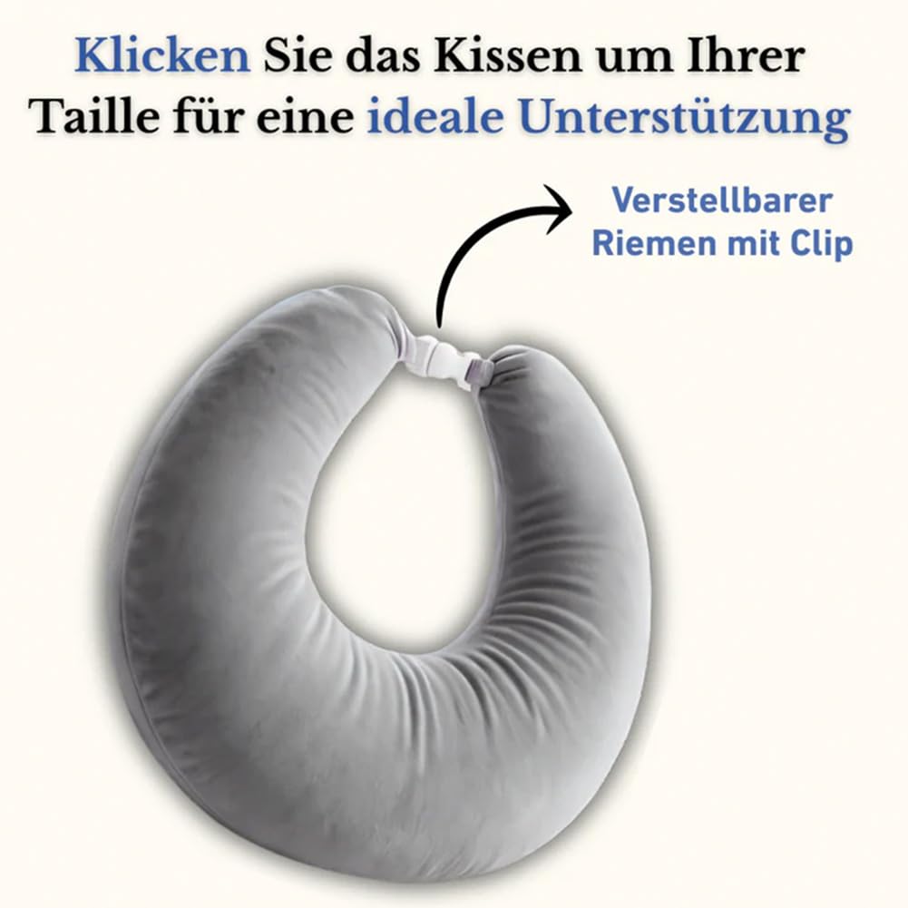 Ergonomisches Kissen Ihr Komfort VerbüNdeter FüR Kreative Momente, Lesekissen FüR Bett Und Sofa, Gaming Kissen, Zum Lesen, Spielen, Arbeiten, HäKeln, Reduziert Arm MüDigkeit (Grau)