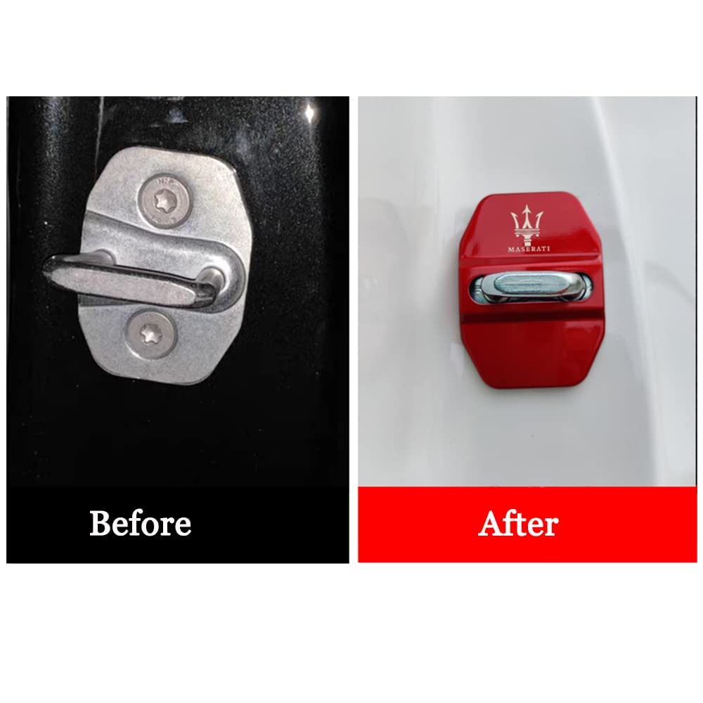 Coperture Serrature Portiere Per Maserati - Acciaio Inox, Set Da 4 Pezzi - Foto 9