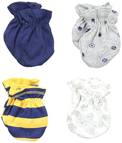 Image of Gerber Baby Boys' 4 Pack Mittens