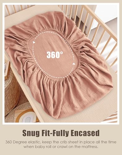 SWEET DOLPHIN Muslin Crib Sheets