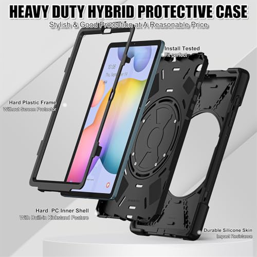 Coque silicone Poco Pad 12.1 antichoc avec support 360 et sangle JZ - 2