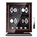 Produktbild Holz Automatik Uhrenbeweger für 8 Uhren, Holz Aufbewahrungskoffer Organizer Display Box, fünf Timer-Modi mit Sicherheitsschloss