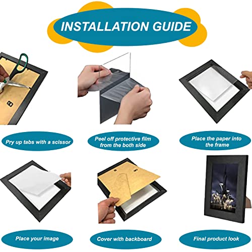 SM Decor Oak A4 Picture Frame - Freestanding and Wall Mounted Photo Frame for Pictures Posters & Certificates, A4 Size Compact Picture Frames - Oak, A4 (21 x 30 cm) - Image 2