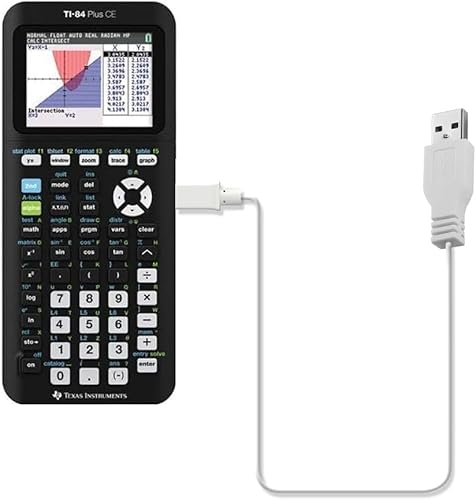 Miniatura 6 de Cable de carga de calculadora, para calculadoras de Texas Instruments TI-84 Plus CE Calculadora gráfica, TI 89, TI-Nspire CX CX CAS, TI84 Plus CE