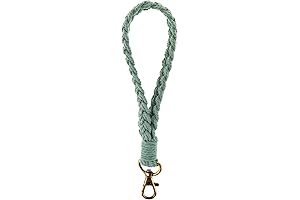 Boho Wrist Keychain | Tassel Wristlet Keychain | Checkered Wristlet