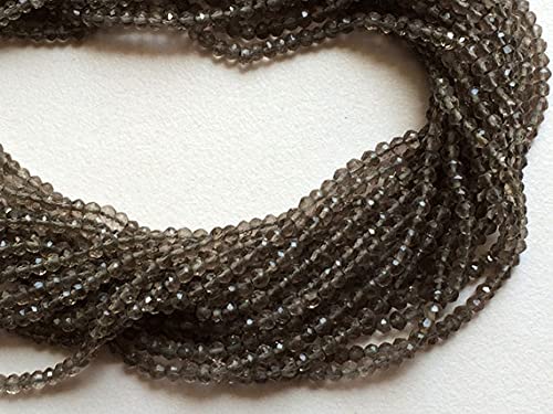 Quartz fumé micro facetté pour fabriquer des bijoux bohèmes chics - 3