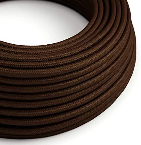 CA Creative Cables Brown Rayon Covered Round Electric Cable - RM13-150ft, 3 x 18 AWG