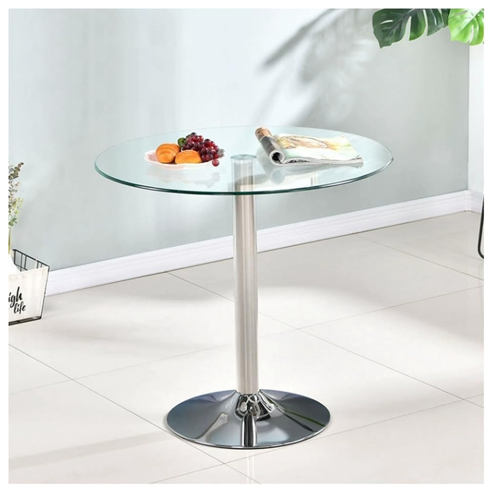 Table de cuisine ronde pour un petit déjeuner lumineux en duo
