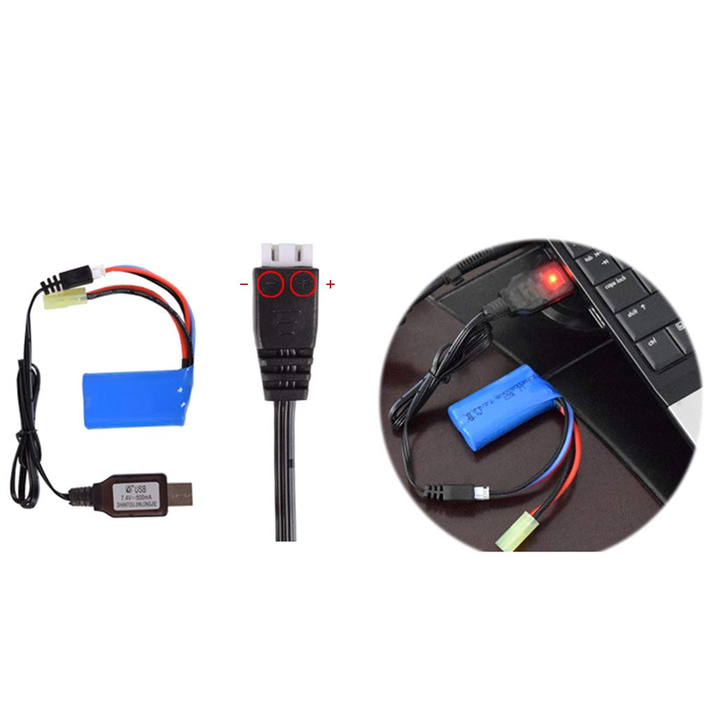 Cargador USB 7.4V Para Baterías XH-3P 2S – 2000/1000/500 MA Con Protección, Indicador LED Y Carga Inteligente, Ideal Para Drones, Coches Y Aviones RC
