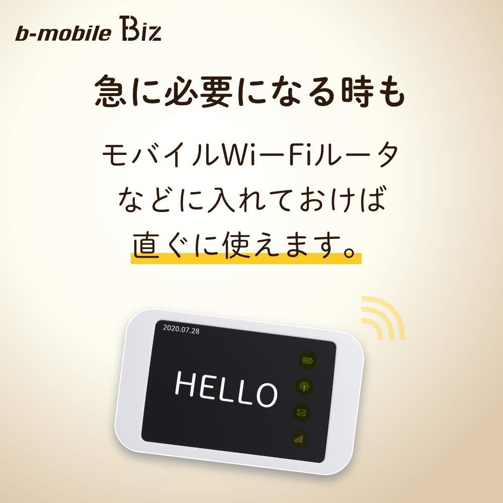 Amazon.co.jp: 日本通信 b-mobile Biz SIMパッケージ(DC/マルチ