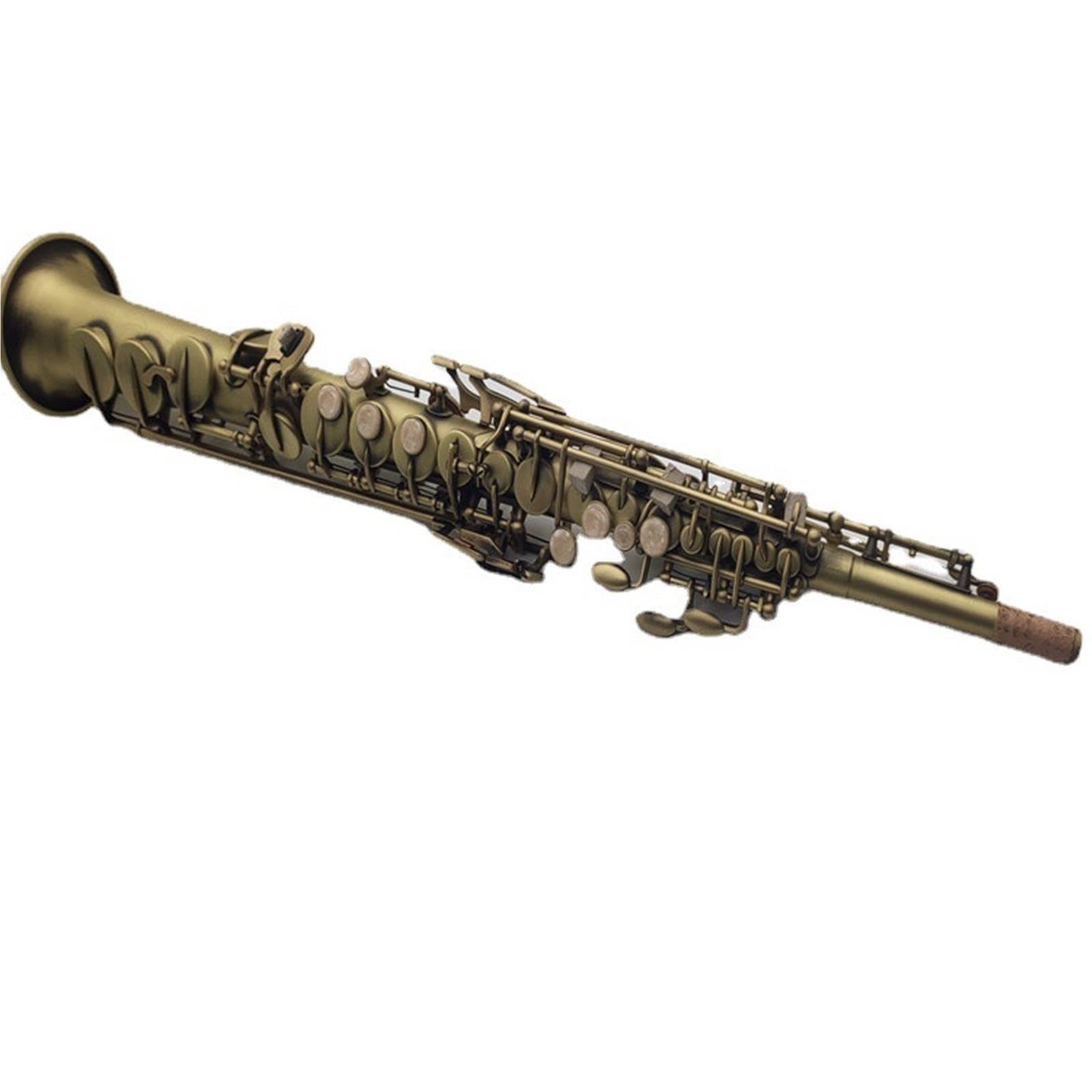 Saxophon Musikinstrumente B-Sopran-Saxophon In Antikbronze