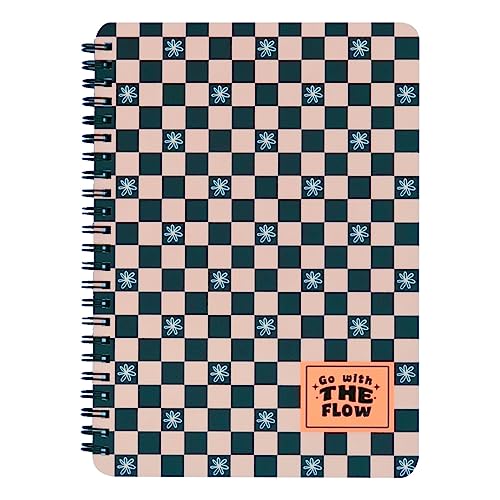 Mr. Wonderful - Libreta a5 festival rosa y negro go with the flow
