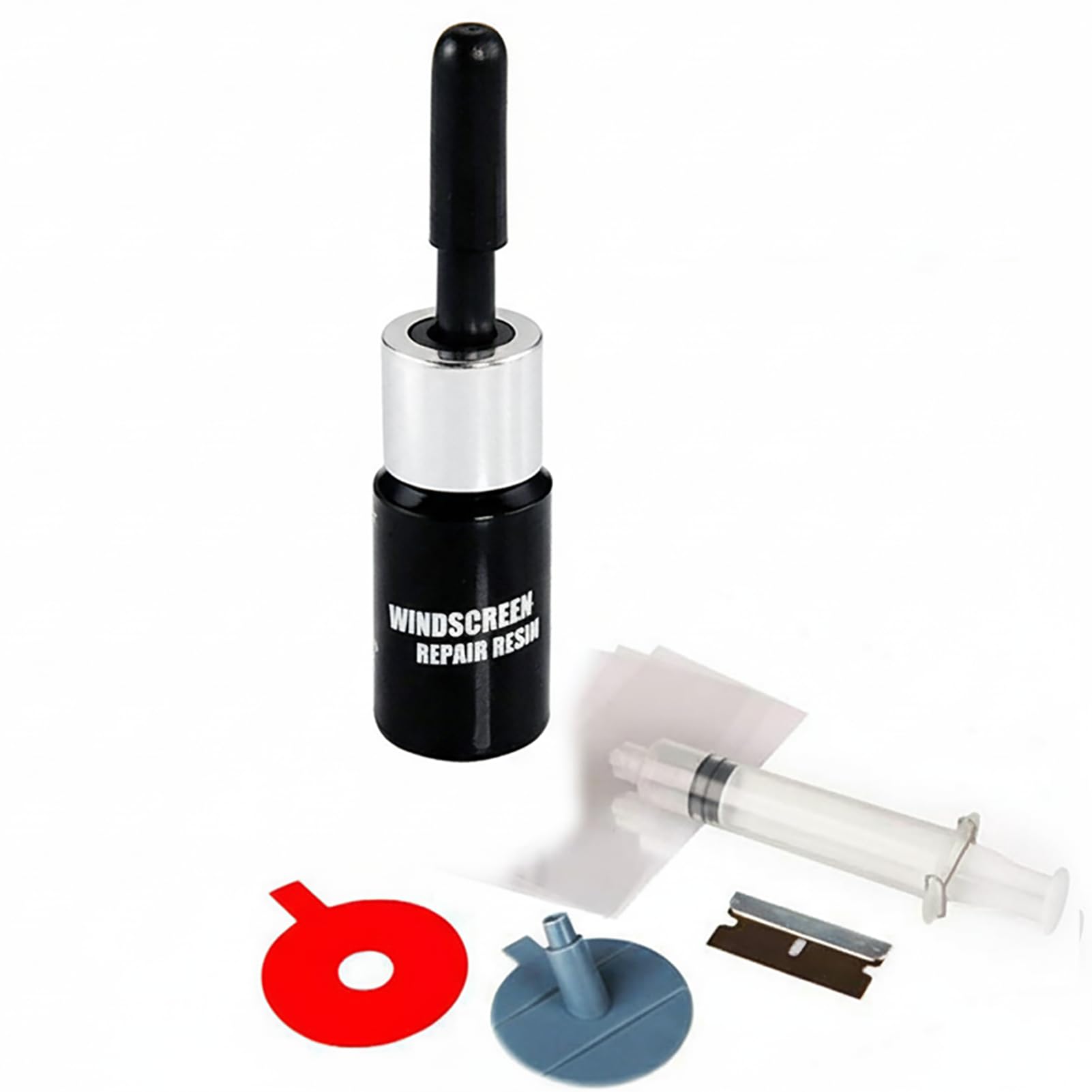 TERRIFI Fast Repair DIY Car Windshield Repair Kit, Windshield Repair Kit, to Fix Auto Glass Windshield Crack Chip Scratch, for Bulls Eyes Star Half Moon Long Crack Combination Repairment