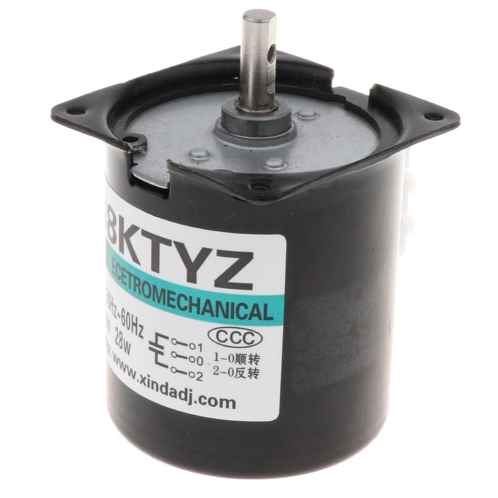 ILSMYSUTRA® Low Speed AC 220V 28W CW/CCW Micro Permanent Magnet Synchronous Motor 50RPM