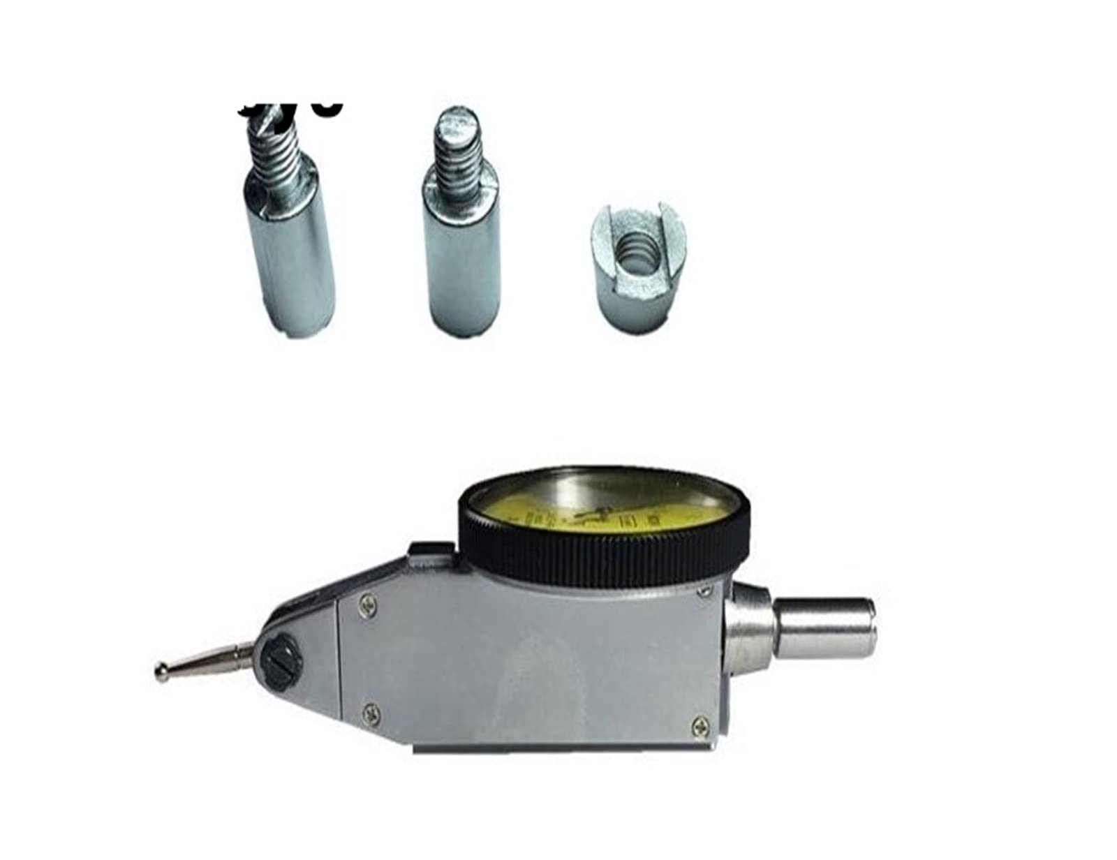 Comparatore Centesimale, Comparatore a quadrante 513-404 Precisione del comparatore da tavolo a leva analogica 0,01 Gamma 0-0,8 mm Diametro 38 mm 32 mm Strumenti di misurazione per Falegnameria, Offic