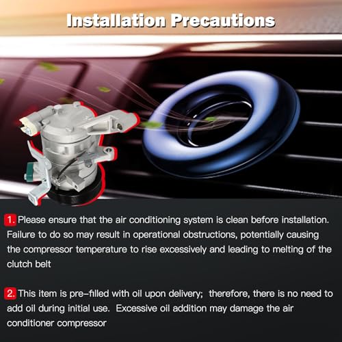Image of CCIYU AC Compressor w /Clutch for Subaru Forester 2.0L 2014-2018