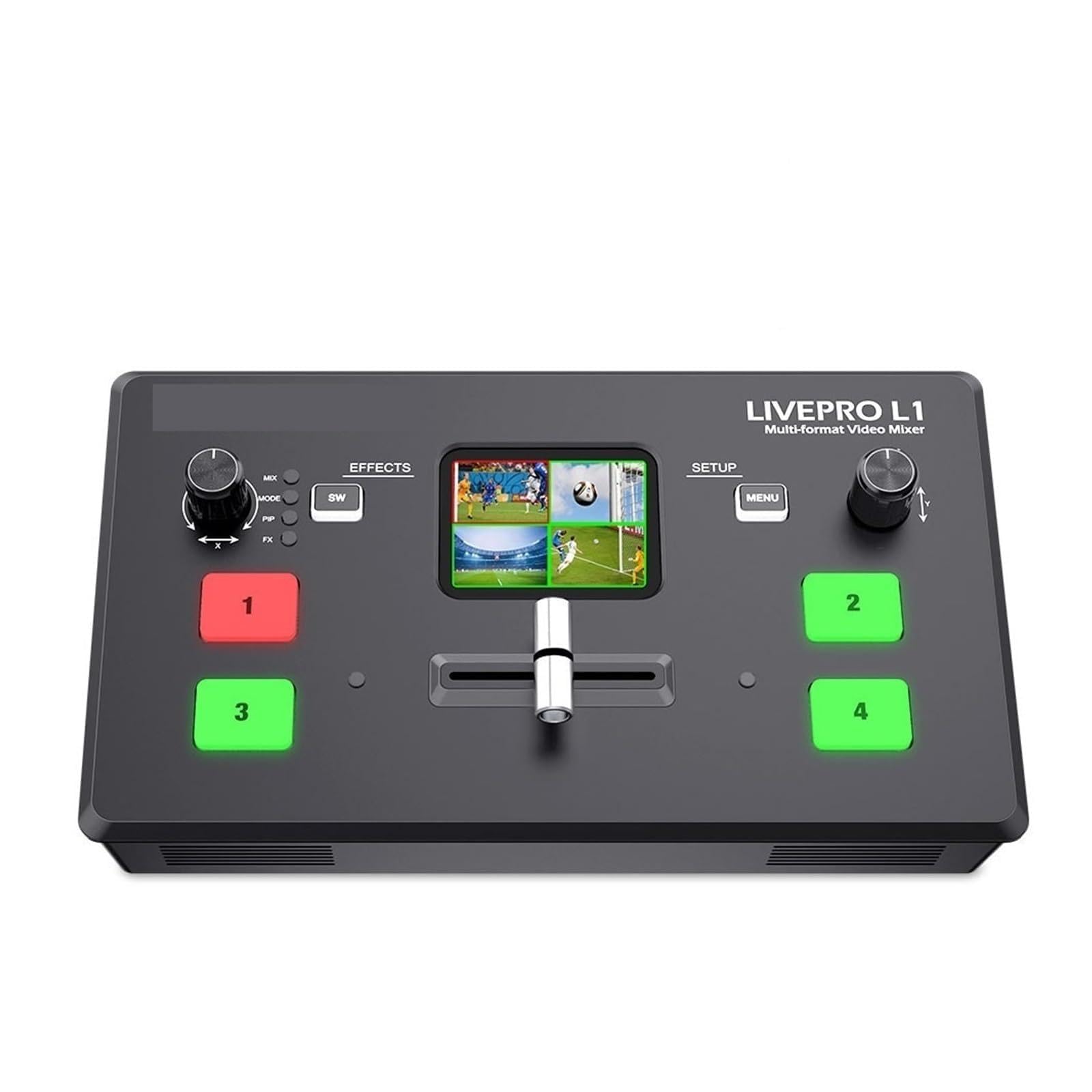 Wieloformatowy mikser wideo L1 V1 4 wejścia Produkcja kamer Transmisja na żywo USB 3.0