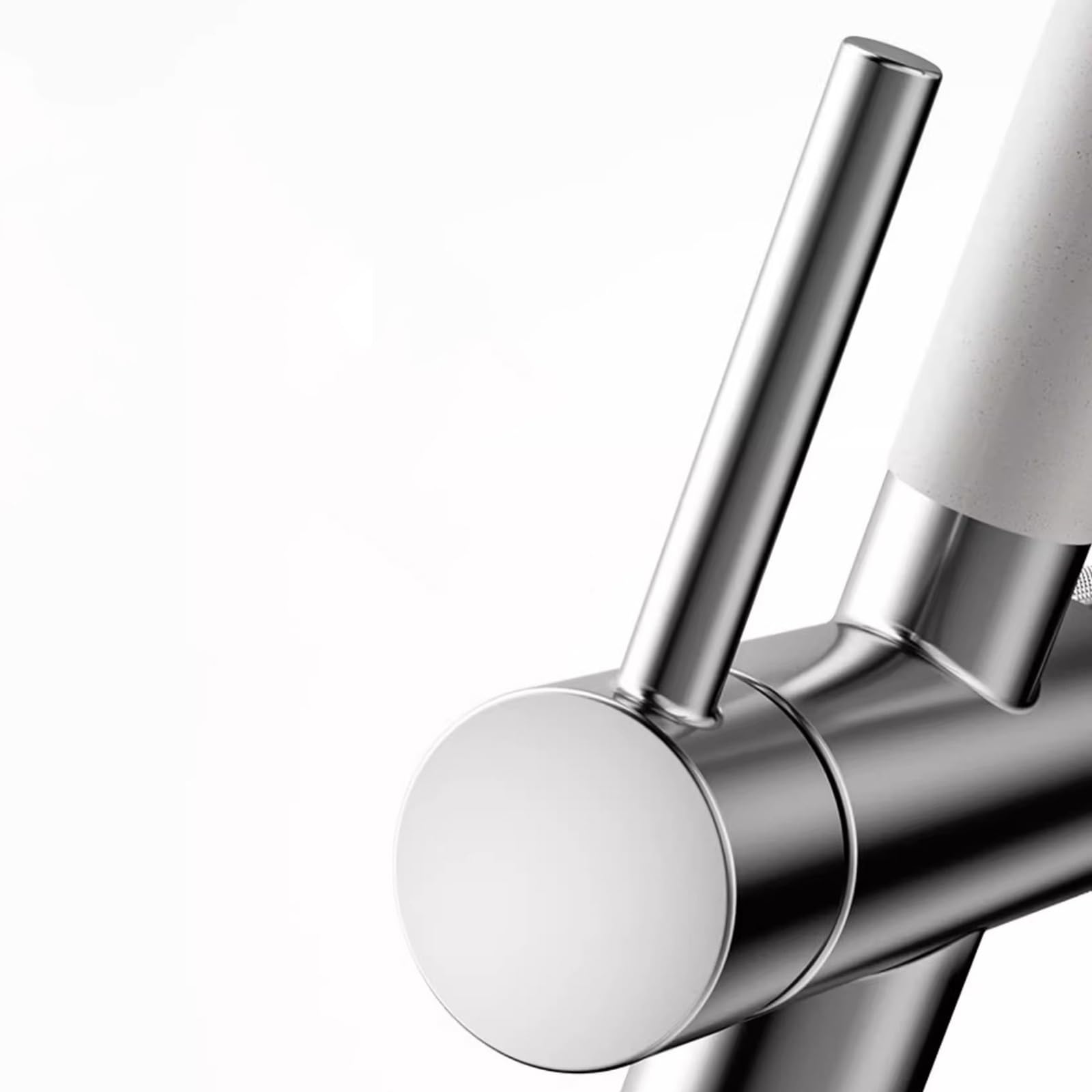 Robinet à 3 voies avec filtre à eau tactile rotatif 3 modes - Couleur beige - Facile à installer - Système de purification de l'eau respectueux de l'environnement