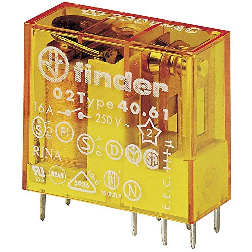 Finder 40.61.8.012.0000 Relais pour circuits imprimés 12 V/AC 16 A 1 inverseur (RT) 1 pc(s)