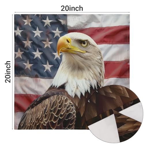 Servilletas de Tela American Flag Eagle Set x4 51x51 cm miniatura 2