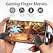 Finger Sleeves 15 Pairs Dedales Gamer Profesionales Silver Fiber Gaming Finger Sleeves, Thumb Cover Sweat-Proof, Ultra-Thin, Breathable Suitable for Mobile Phones, Tablet Touch Screens