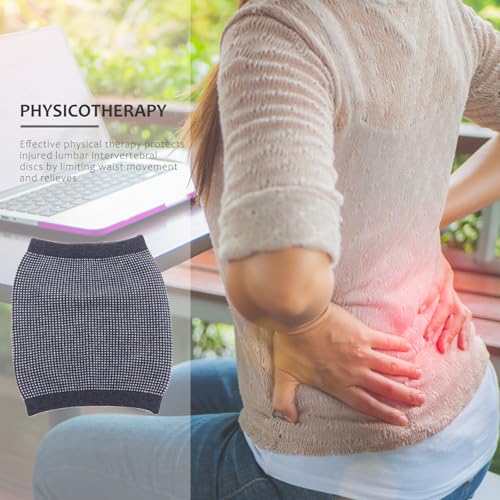 Faja lumbar elástica Luxshiny XL gris con soporte y calentador miniatura 3