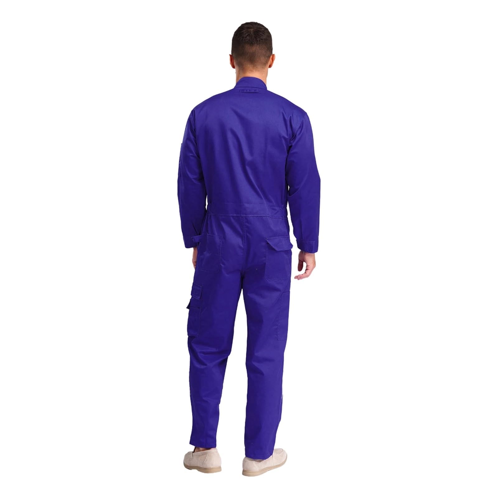 Tuta da Lavoro Resistente all'Usura da Uomo, Tuta da Lavoro for fabbriche Alimentari, Abbigliamento da Lavoro, Uniforme da Lavoro for Meccanici, Officina di Riparazione(Orange,XXL)