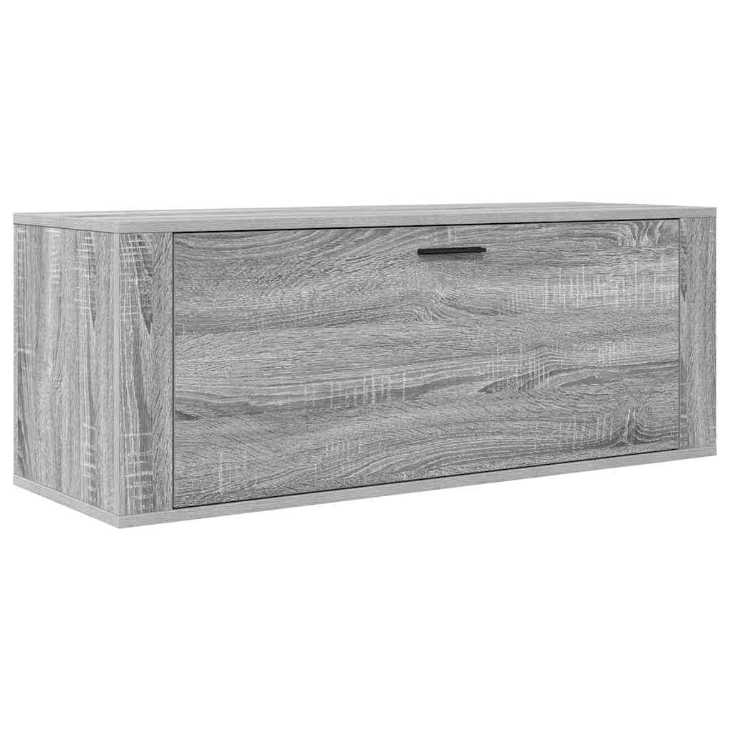 Scarpiera da Ingresso Grigio Sonoma 100x35x38 cm
