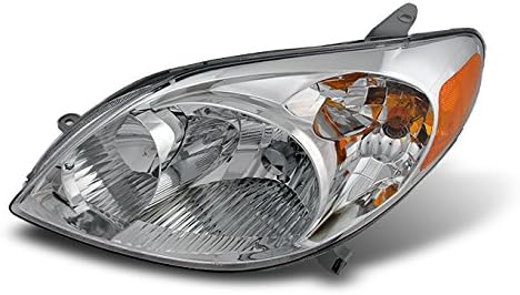Amazon Com For 2003 2004 2005 2006 2007 2008 Toyota Matrix Headlight Lamp Driver Left Side Direct Replacement Automotive