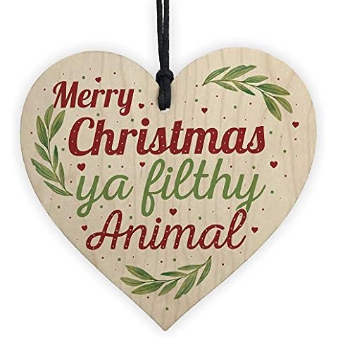 RED OCEAN Christmas Wooden Heart Bauble Cover