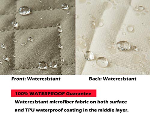 Image of Ameritex Waterproof Nonslip Recliner Cover Stay in Place, Dog Chair Cover Furniture Protector, Ideal Recliner Slipcovers for Pets and Kids (Green, 23 inch)