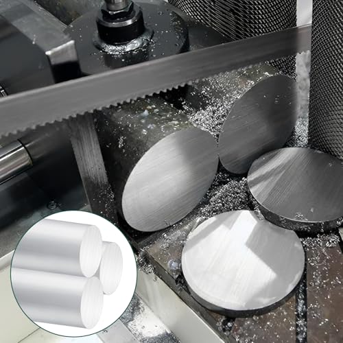 Image of 2 Inch Solid Aluminum Rod, Long 13 inch Aluminum Round Stock, 6061 T6 Aluminum Round Bar for Industry Construction, DIY Crafts, New Lathe Bar